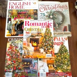 ❤️‍🔥4 for $25❤️‍🔥 Lot of Christmas Magazines- Cottage / English/ Romantic